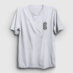 Presmono Unisex Beyaz Logo Kyrie Irving Basketbol T-Shirt - 2XL