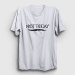 Presmono Unisex Beyaz Not Today Game Of Thrones T-Shirt - 2XL