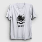 Presmono Unisex Beyaz Skull Call Of Duty T-Shirt - XL
