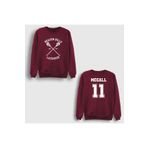 Presmono Unisex Bordo 11 Scott Mccall Dizi Teen Wolf Sırt Baskılı Sweatshirt tt