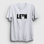 Presmono Unisex Cap Film Leon Gri Kolsuz T-shirt