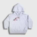 Presmono Unisex Çocuk Beyaz Marinette Dupain Cheng Mucize Uğur Böceği Miraculous Ladybug Kapüşonlu Sweatshirt - 7 - 8 Yaş