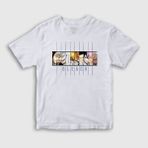 Presmono Unisex Çocuk Espada Anime Bleach Beyaz T-Shirt