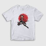 Presmono Unisex Çocuk Levi Anime Attack On Titan Beyaz T-Shirt