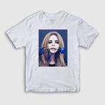 Presmono Unisex Çocuk Rose Lana Del Rey Beyaz T-Shirt