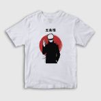 Presmono Unisex Çocuk Satoru Anime Jujutsu Kaisen Beyaz T-Shirt
