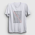 Presmono Unisex Diagonal Shameless Beyaz T-Shirt