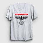 Presmono Unisex Eagle Rammstein Beyaz T-Shirt