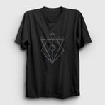 Presmono Unisex Fire In Flames Siyah T-Shirt