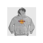 Presmono Unisex Gri Logo Hard Rock Cafe Kapüşonlu Sweatshirt tt