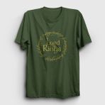 Presmono Unisex Haki Rule Yüzüklerin Efendisi The Lord Of The Rings T-Shirt - 4XL