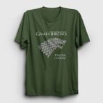 Presmono Unisex Haki Stark Game Of Thrones T-Shirt - 5XL