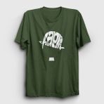Presmono Unisex Hat Charlie Chaplin Haki T-Shirt