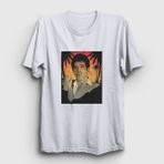 Presmono Unisex Hawaii Film Scarface Beyaz T-Shirt