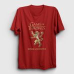 Presmono Unisex Kırmızı Lannister Game Of Thrones T-Shirt