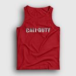 Presmono Unisex Kırmızı Logo Call Of Duty Atlet - XL