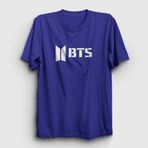 Presmono Unisex Logo Bts Beyaz T-Shirt