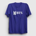 Presmono Unisex Logo Bts Mor T-shirt