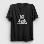 Presmono Unisex Logo Fall Out Boy Siyah T-Shirt