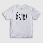 Presmono Unisex Logo Gojira Beyaz T-Shirt