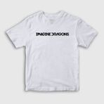 Presmono Unisex Logo Imagine Dragons Siyah T-Shirt