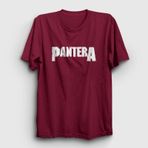Presmono Unisex Logo Pantera Bordo T-shirt