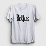 Presmono Unisex Logo The Beatles Mavi T-shirt