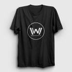 Presmono Unisex Logo Westworld Siyah T-Shirt
