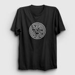 Presmono Unisex Maze Westworld Siyah T-Shirt