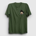Presmono Unisex Pocket Goku Anime Dragon Ball Haki T-shirt