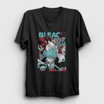 Presmono Unisex Poster Anime Bleach Siyah T-Shirt