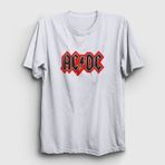Presmono Unisex Red Black Ac/Dc Siyah T-Shirt