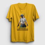Presmono Unisex Sarı Cover Pubg T-Shirt - 4XL