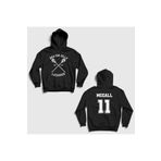 Presmono Unisex Siyah 11 Scott Mccall Dizi Teen Wolf Sırt Baskılı Kapüşonlu Sweatshirt tt