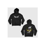 Presmono Unisex Siyah Axe Metal Abbath Sırt Baskılı Kapüşonlu Sweatshirt tt