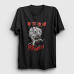 Presmono Unisex Siyah Ken Kaneki Anime Tokyo Ghoul T-Shirt