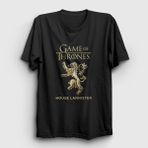 Presmono Unisex Siyah Lannister Game Of Thrones T-Shirt - 3XL