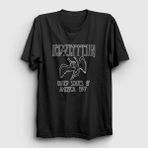 Presmono Unisex Siyah Logo Led Zeppelin T-Shirt - 3XL