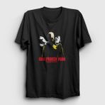 Presmono Unisex Siyah Saitama Anime One Punch Man T-Shirt - 2XL