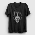 Presmono Unisex Siyah Sauron Yüzüklerin Efendisi The Lord Of The Rings T-Shirt