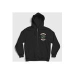 Presmono Unisex Siyah South Side Serpents Riverdale Fermuarlı Kapüşonlu Sweatshirt tt