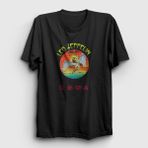 Presmono Unisex Siyah Swan Led Zeppelin T-Shirt - 4XL