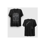 Presmono Unisex Siyah The Black Album Metallica Sırt Baskılı T-Shirt tt