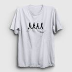 Presmono Unisex Walk The Beatles Beyaz T-Shirt
