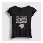Presmono Workout Anime One Punch Man Kadın T-shirt