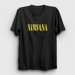 Presmono Yellow Nirvana Siyah Unisex T-Shirt