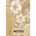 Pressed Linen - NOTES (6 x 9): Notebook for Taking Notes with Dashed Lined Pages and a NOTES Header and Pressed Linen Cover