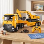 Prestij 2027-1 Uzaktan Kumandalı Şarjlı Metal Tır ve Kepçe Seti - RC İş Makinesi