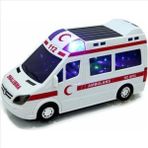 Prestij 3D Işıklı ve Sesli Ahşap Oyuncak Ambulans Arabası 0-24 Ay Çocuk Gelişimi için