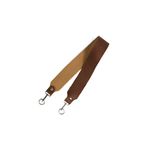 Prestij Boncuk Deri Çanta Sapı Taba Dokulu 60 cm Gümüş Metal Detaylı